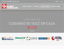 Tablet Screenshot of handshc.com.br